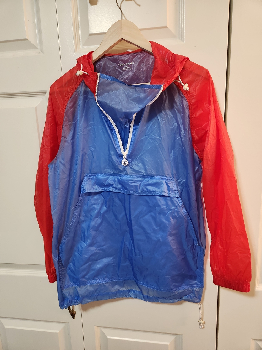 TORY SPORT Blue & Red Windbreaker Anorak